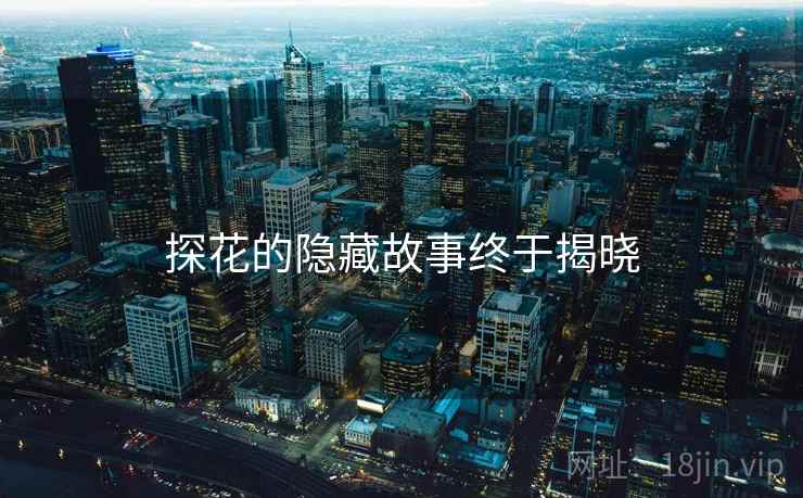 探花的隐藏故事终于揭晓