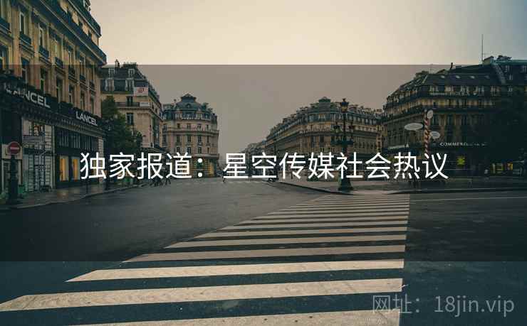 独家报道：星空传媒社会热议
